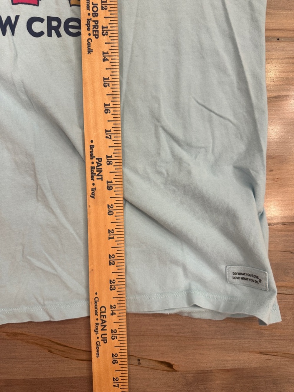 Life Is Good Light Blue Crusher-Lite Women’s Tee with Subtle Logo Print - Picture 7 of 7
